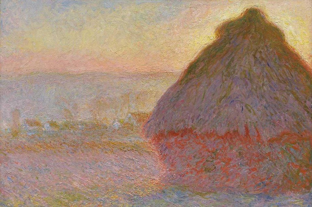 Claude Monet, <em>Grainstack (Sunset)</em>, 1891. Courtesy of the Juliana Cheney Edwards Collection.