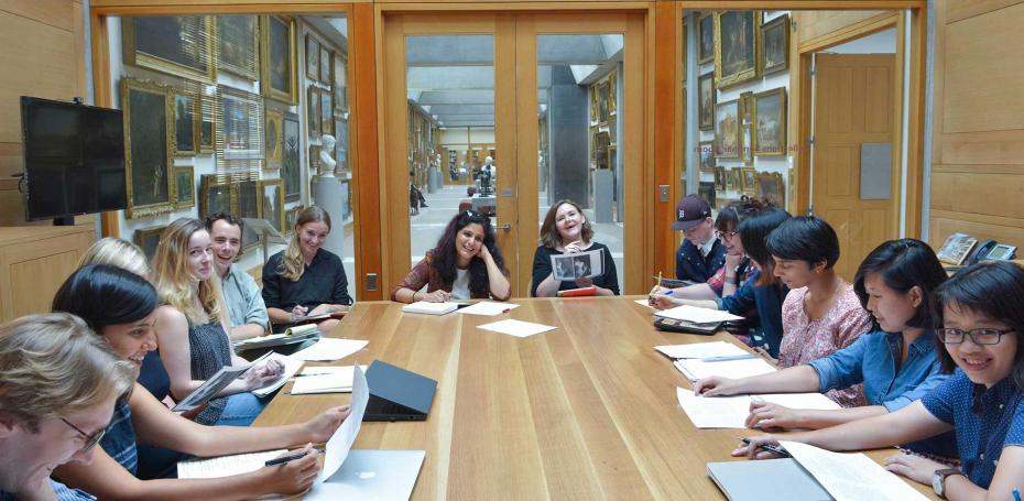 Graduate seminar in the Yale Center for British Art. Photo courtesy of the Yale Department of the History of Art.