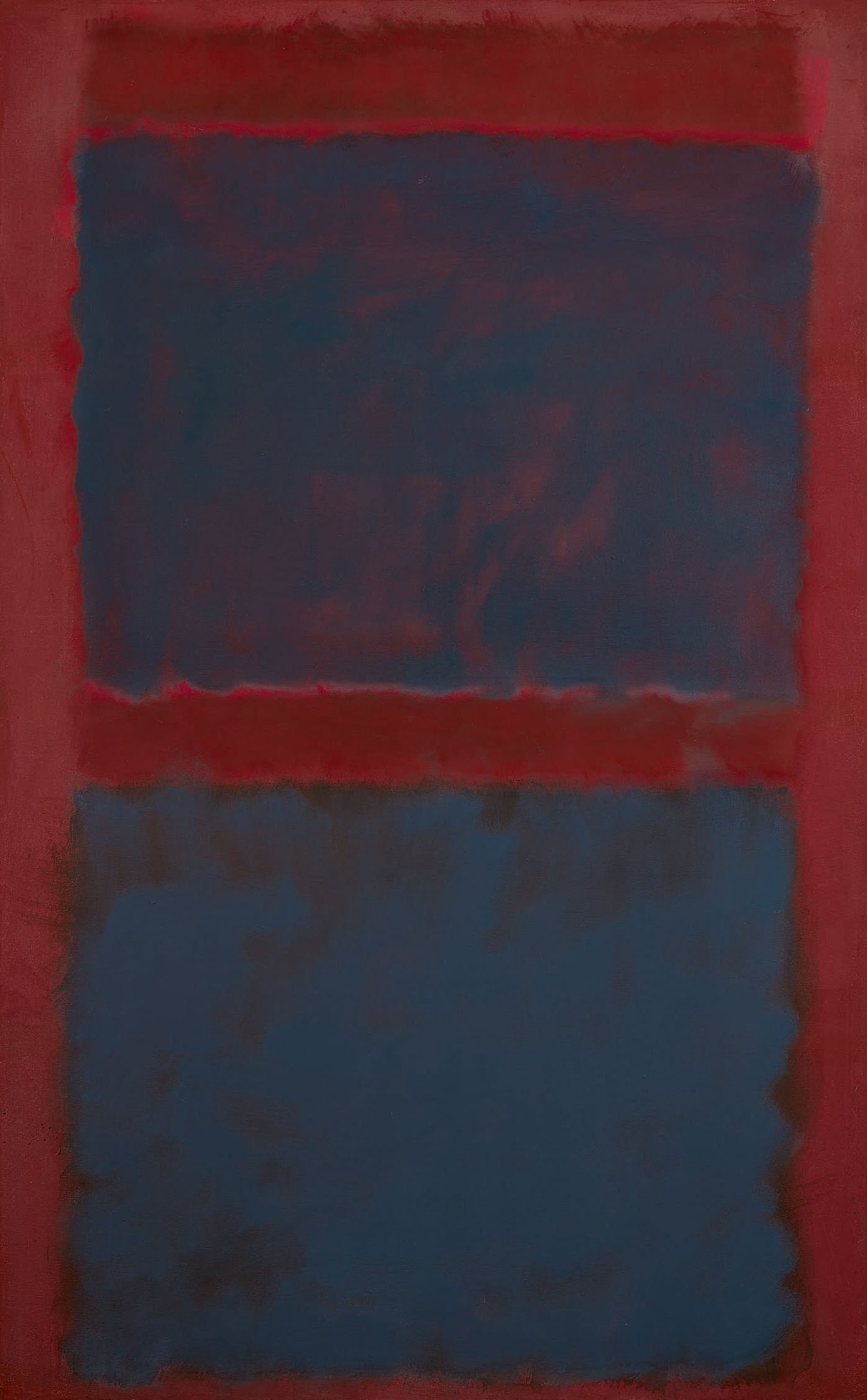 Mark Rothko, Untitled (Black on Maroon) (1958). Courtesy of Sotheby's.