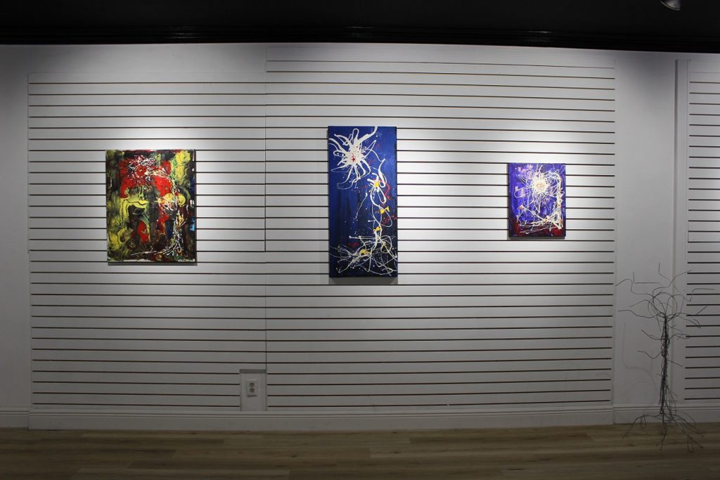 Installation view of "Flor Del Sol," 2020. Courtesy of ArtToSaveLives.