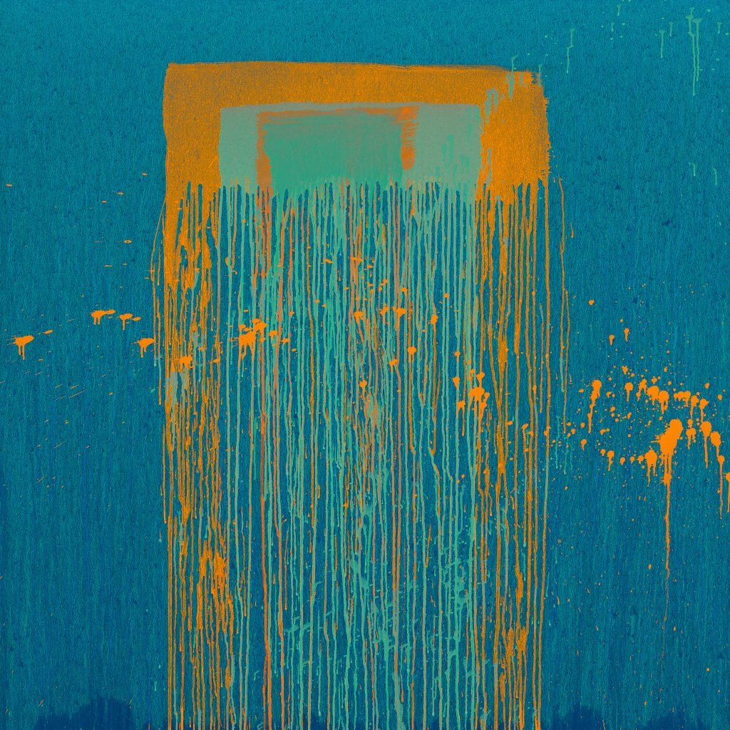The cover of Melody Gardot's album, <em>Sunset in the Blue</em>, featuring artwork by Pat Steir. Photo courtesy Pat Steir.
