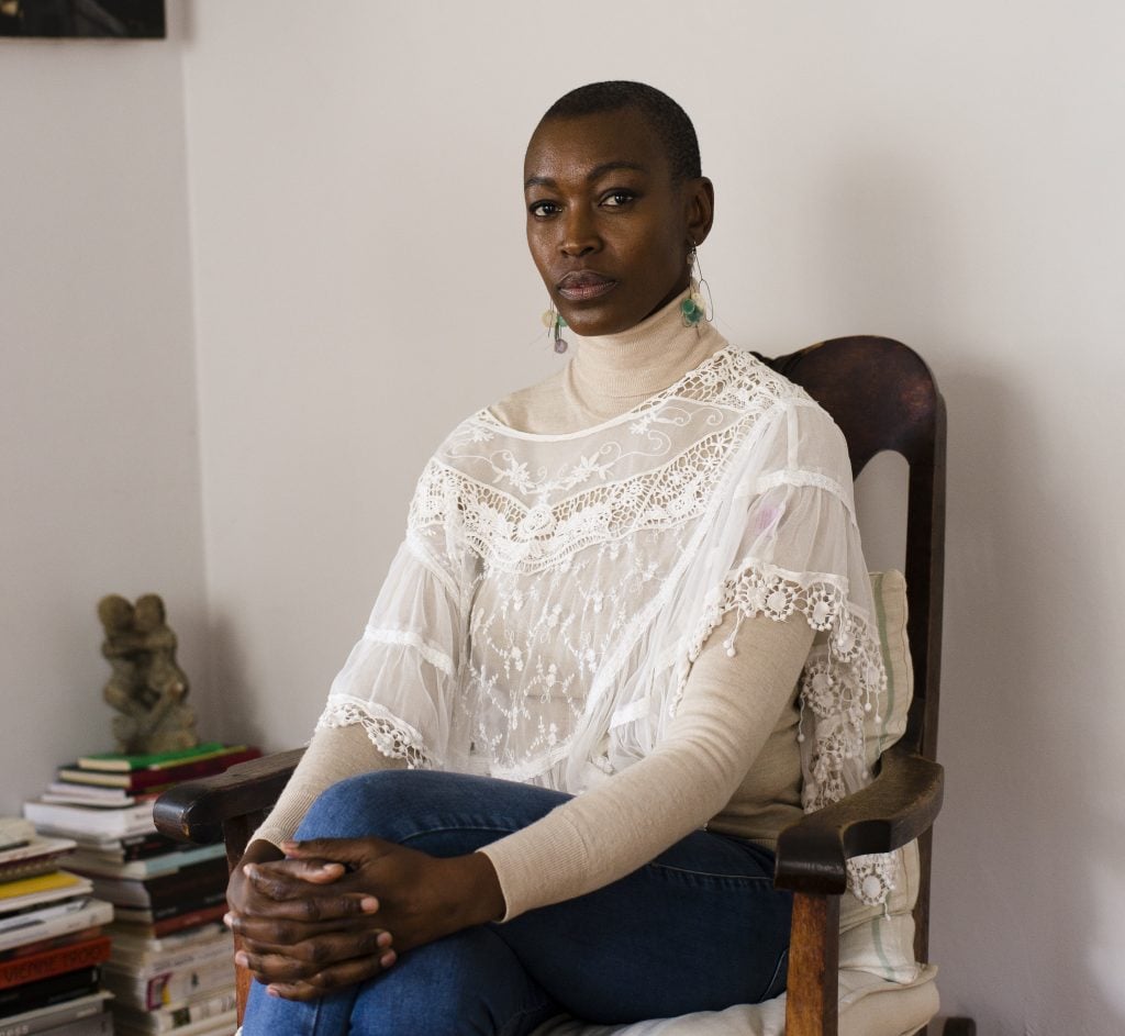 illie Zangewa in her studio. Photo by Andrew Berry Courtesy the artist and Lehmann Maupin, New York, Hong Kong, Seoul, and London
