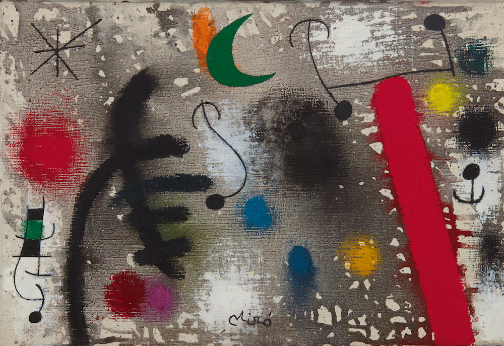 Joan Miro, <i>Couple d'Amoureux dans la Nuit </i>. Image courtesy Sotheby's