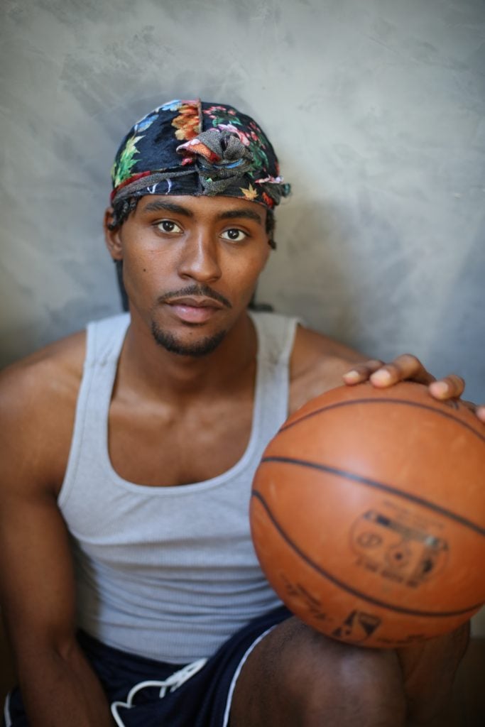 NBA forward and budding collector Moe Harkless. Photography by Cecile Boko. Courtesy of Moe Harkless.