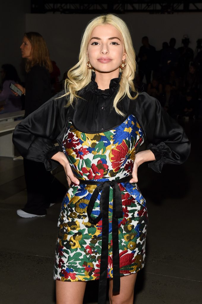 Kit Keenan attends the front row at the Cynthia Rowley fashion show February 2020. Photo by Ilya S. Savenok/Getty Images for Cynthia Rowley.