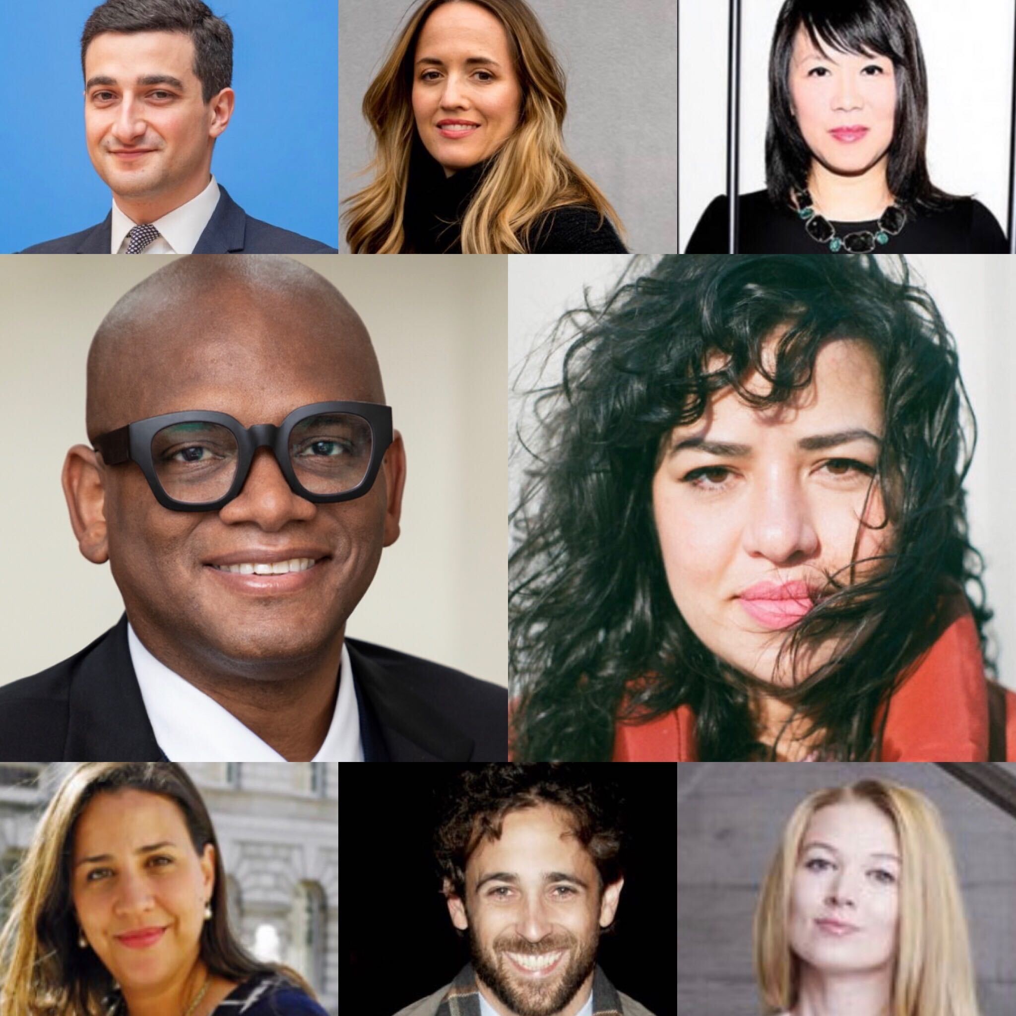 Clockwise from top left:David Galperin, Loring Randolph, Thao Nguyen, Vanessa Carlos, Elena Soboleva, Sam Orlofsky, Touria El Glaoui, Arthur Lewis.