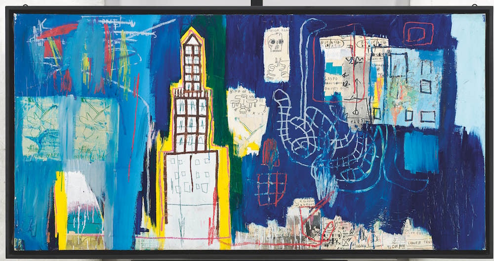 Jean-Michel Basquiat, Justcome Suit (1983). Image courtesy Sotheby's.