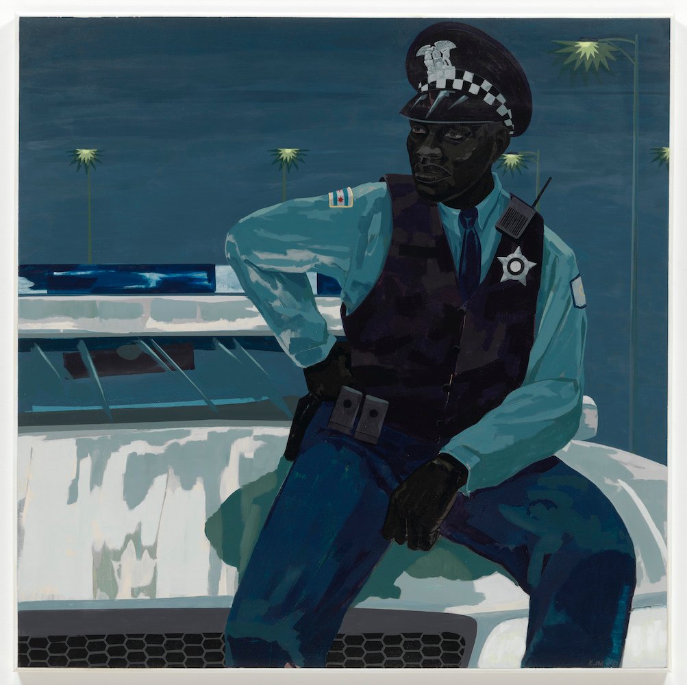 Kerry James Marshall, <i>Untitled (policeman)</i> (2015). © Kerry James Marshall. Courtesy the artist and Jack Shainman Gallery, New York.