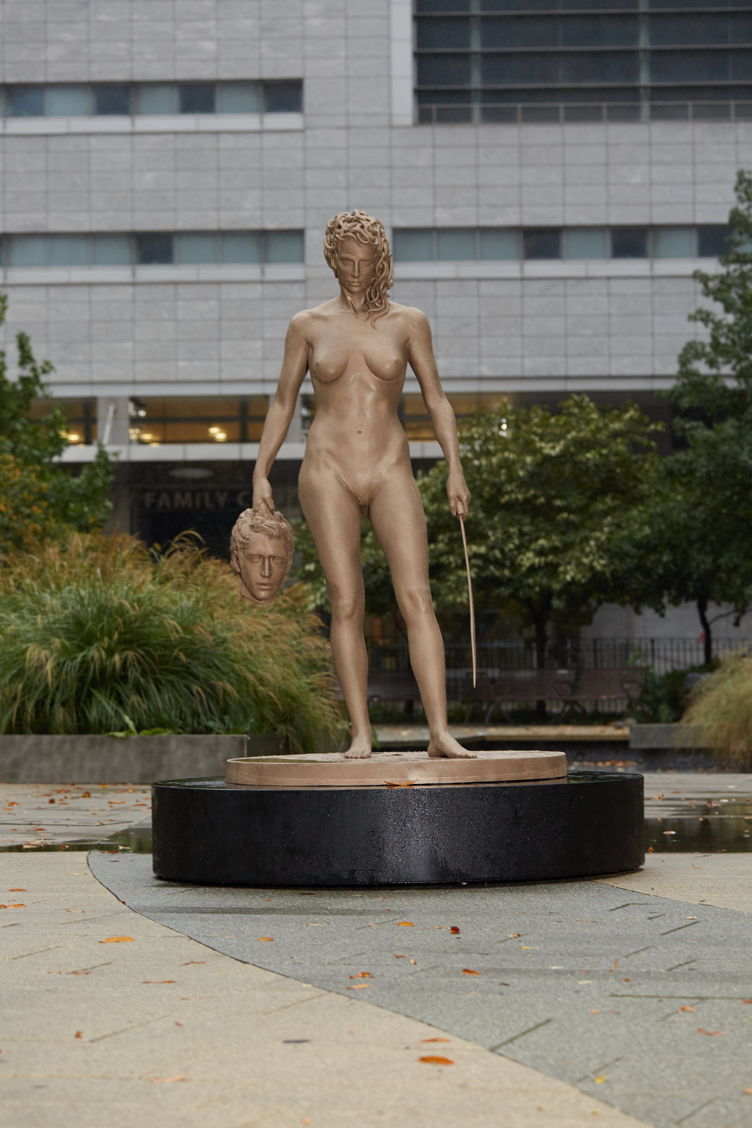 The Artist Behind a (Very Questionable) Nude Public Statue of Medusa as a Feminist Avenger Defends His Work pic