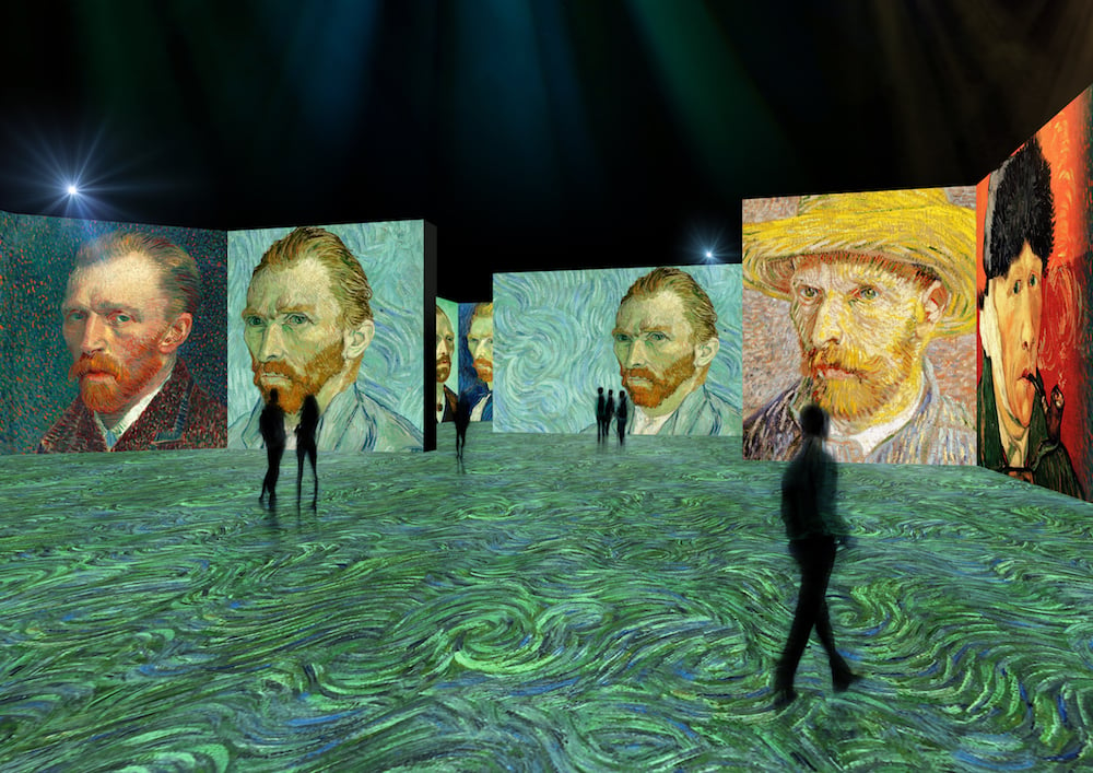Van Gogh painting at The LUME at the Indanapolis Museum of Art. Image courtesy Newfields, Indianapolis.