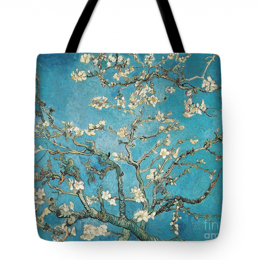 Tote bag with Almond Branches in Bloom by Vincent van Gogh. Courtesy of Fine Art America.