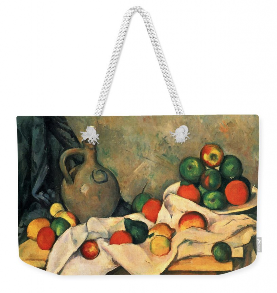Curtain, Jug, and Fruit by Paul Cezanne. Courtesy of Fine Art America.