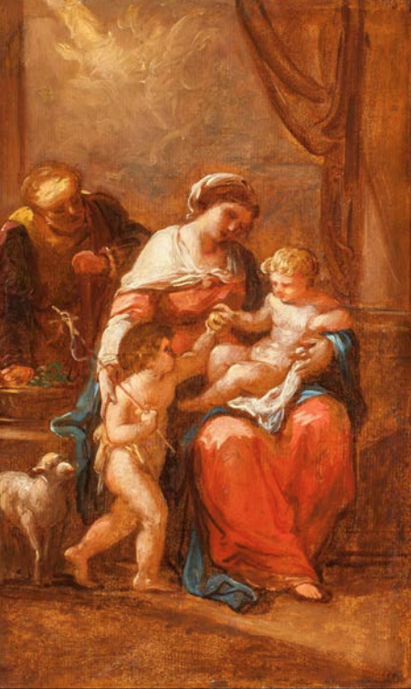 Angelica Kauffman. The Holy Family with the Infant John the Baptist (1789). Courtesy of Rafael Valls Limited, London. 