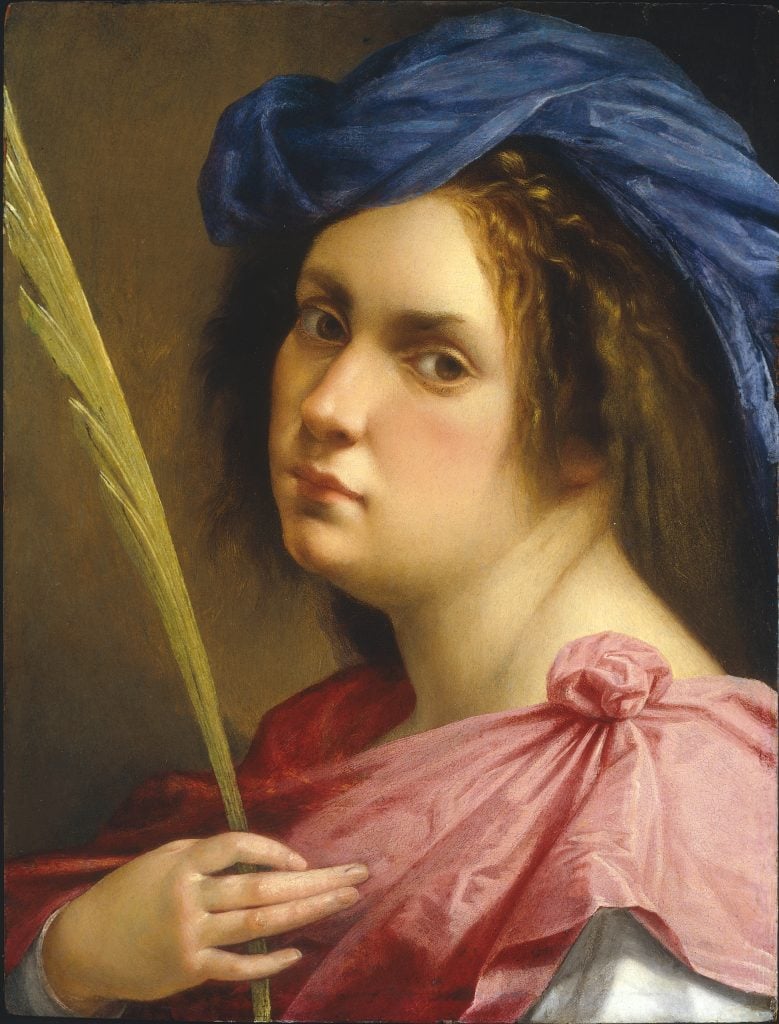 Artemisia Gentileschi, Self Portrait as a Female Martyr (ca. 1613-14). © Photo courtesy of the owner.