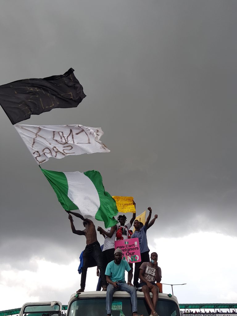 Images of the ENDSARS protests by Obayomi Anthony Ayodele. Courtesy of the artist.