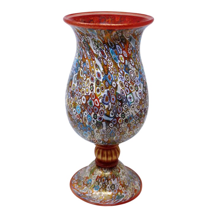 Millefiore vase by Glass Master Gambaro. Courtesy of Casanova Venetian Glass & Art.