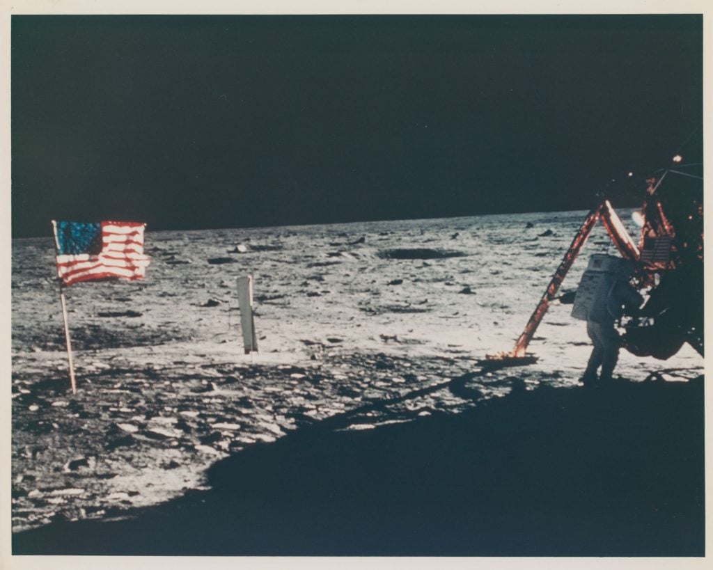 Buzz Aldrin, The only photograph of Neil Armstrong on the Moon, Apollo 11, July 16-24, 1969, 110:31:43 GET. Courtesy of Christie's Images Ltd.