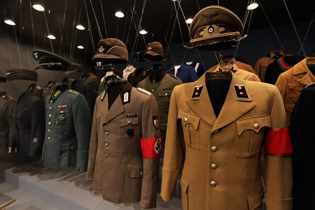 Uniforms of Nazi criminal Adolf Hitler and his regime in 