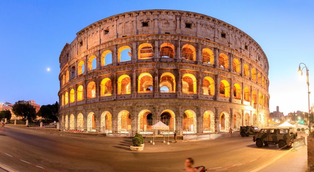 The Colosseum, in Rome. Photo: Thierry Monasse/dpa. Photo by Thierry Monasse/picture alliance via Getty Images.