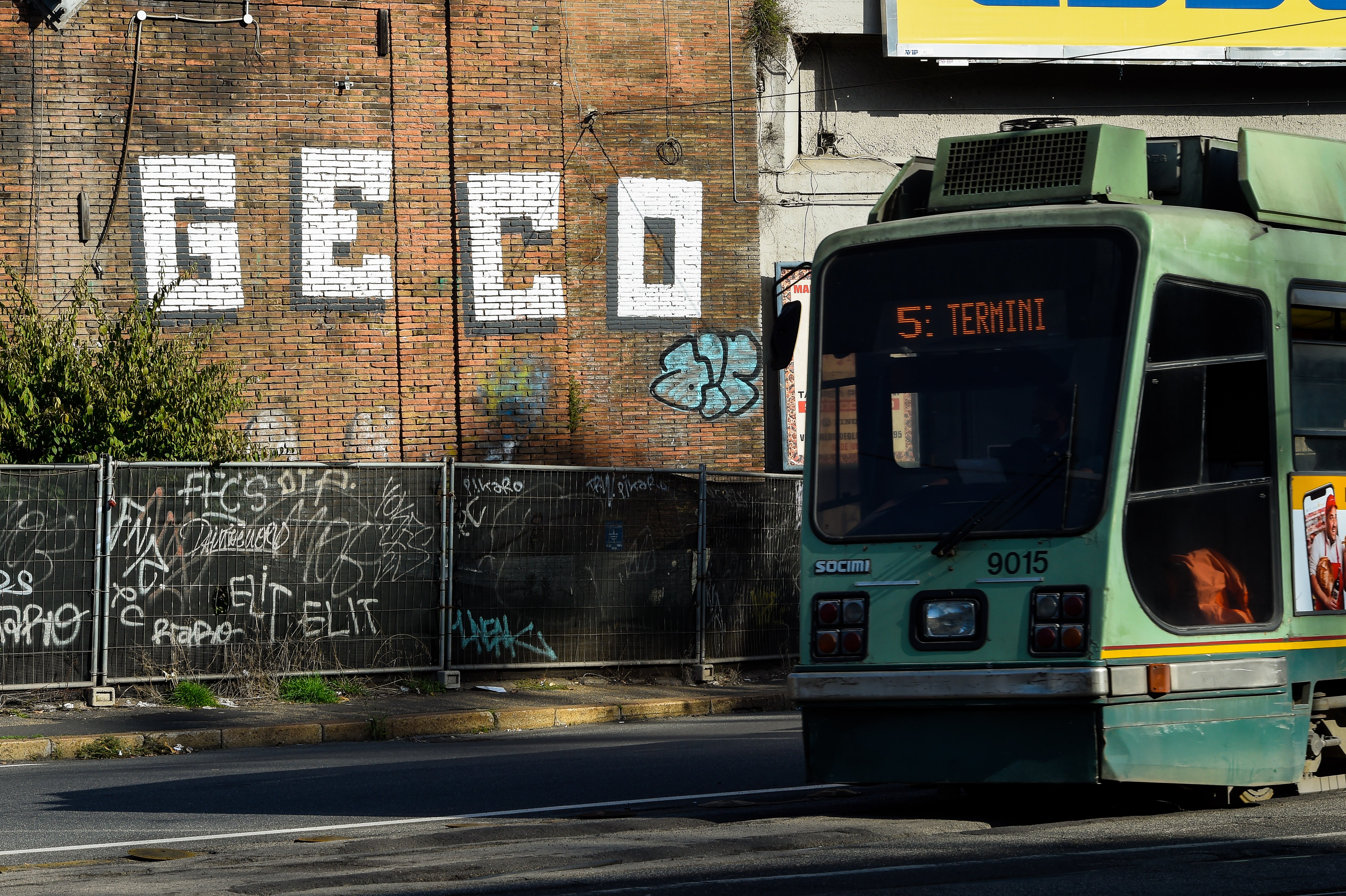 Geco has tagged walls, buildings and urban structures throughout Rome. (Photo by Marilla Sicilia/Archivio Marilla Sicilia/Mondadori Portfolio via Getty Images)