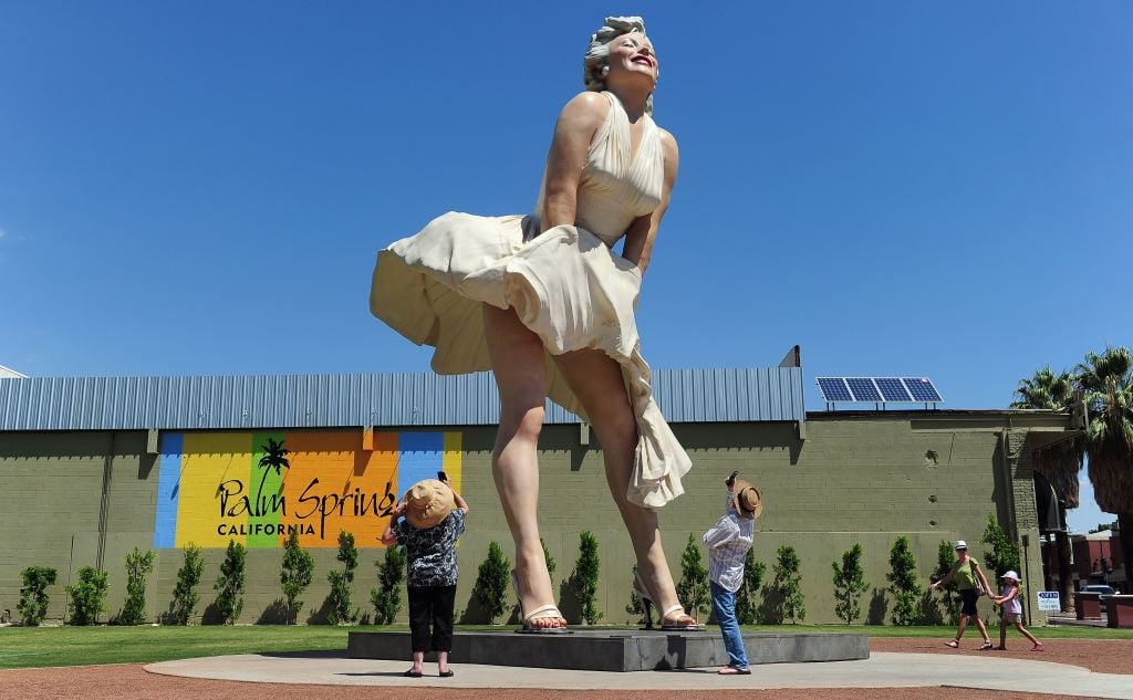 Palm Springs, California: Giant Marilyn Monroe Statue Forever Marilyn is  returning in 2020? - Coachella Valley