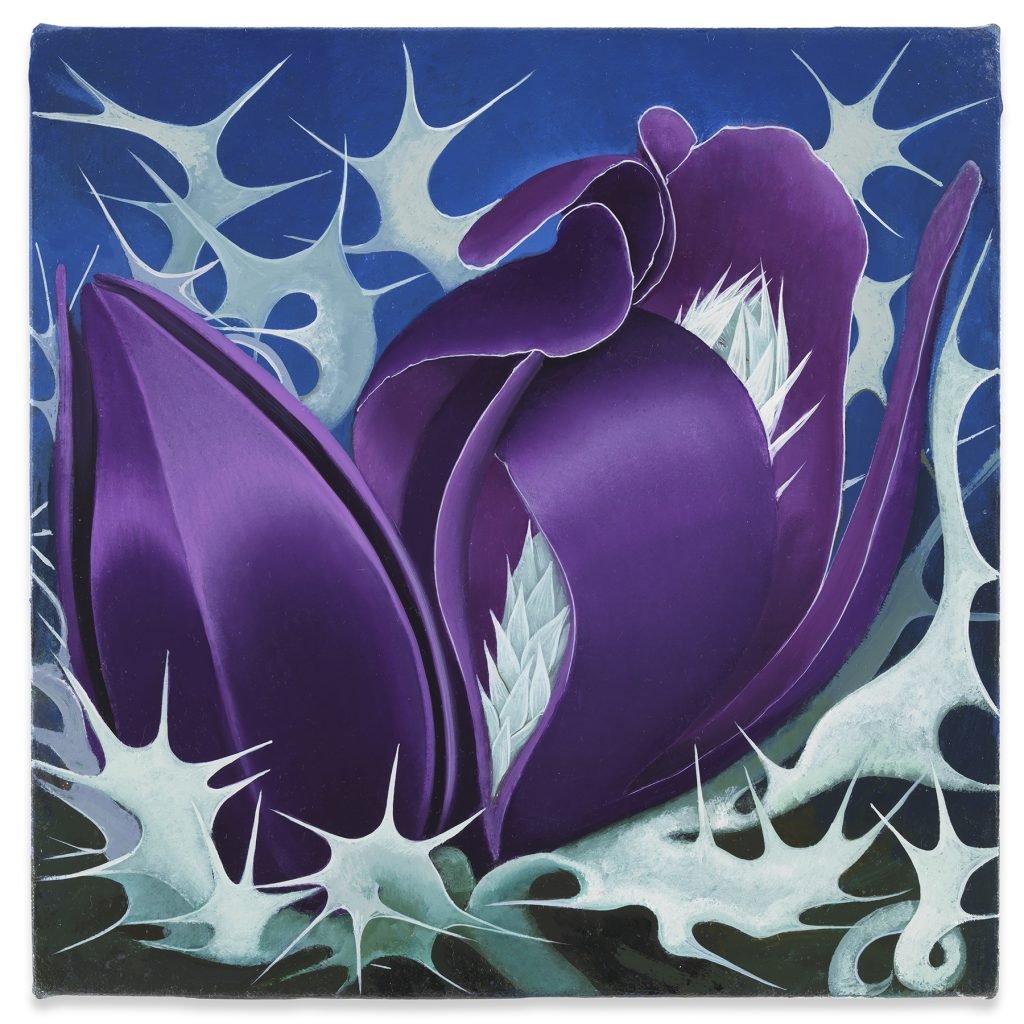 Inka Essenhigh, <i>Purple Pod Beans</i> (2019). Courtesy of the artist and Miles McEnery Gallery, New York, NY.