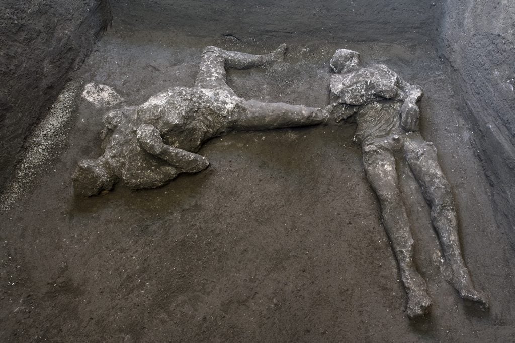 Two new human remains at Pompeii. Photo by Luigi Spina, courtesy Archaeological Park of Pompeii.