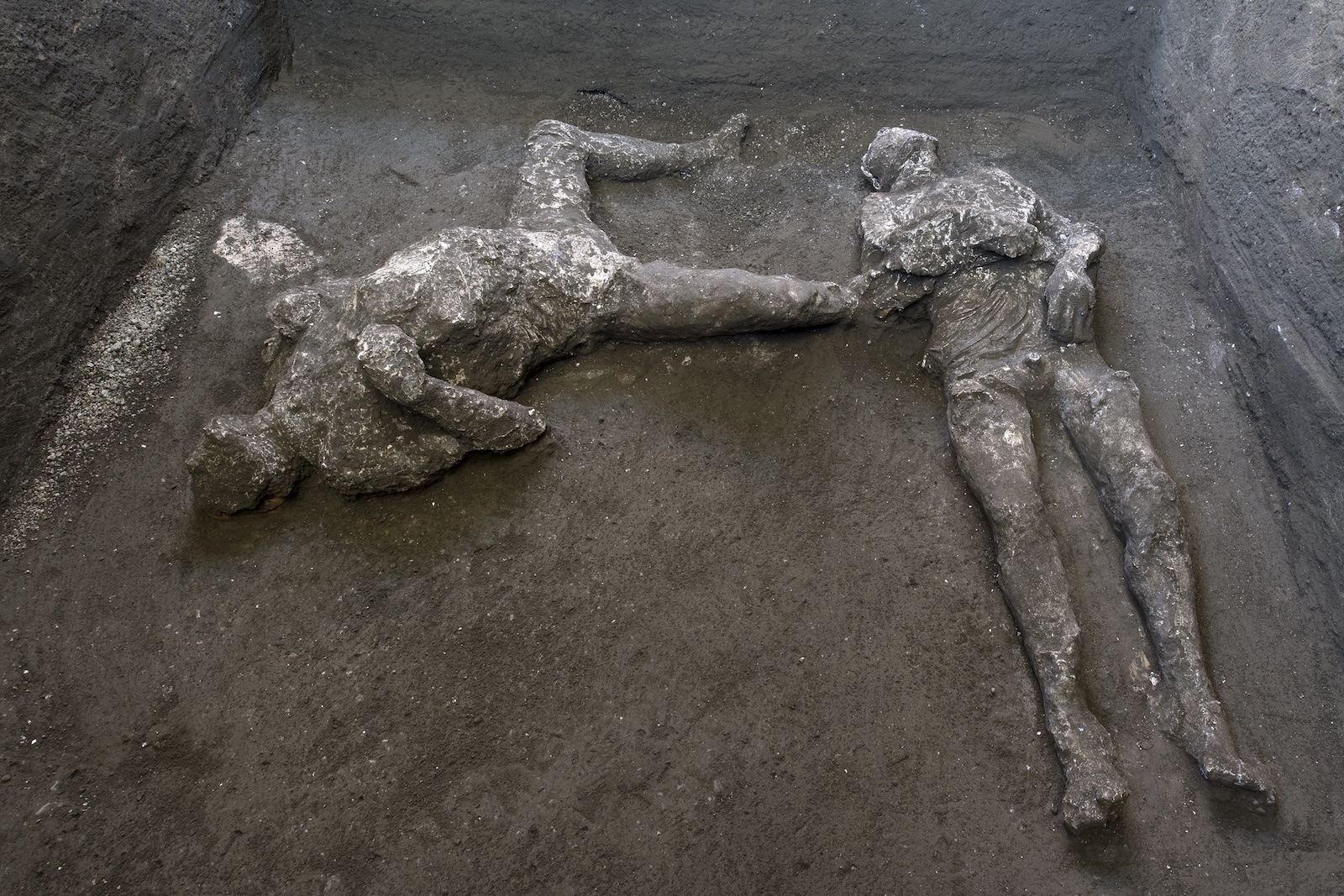 Two new human remains at Pompeii. Photo by Luigi Spina, courtesy Archaeological Park of Pompeii.