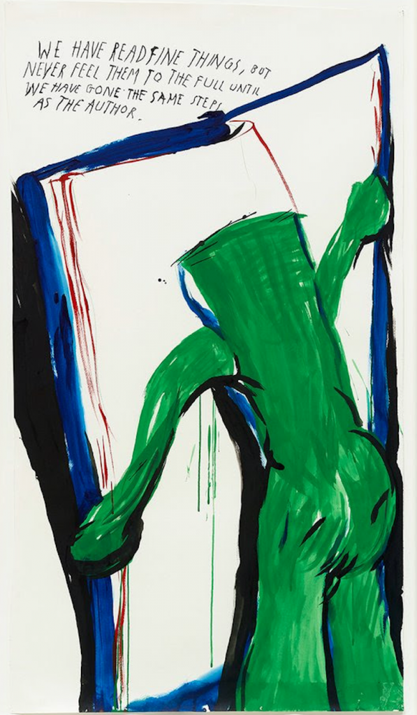 Raymond Pettibon, <em>Untitled (We have read…)</em>, 2020. Courtesy of Journal Gallery.