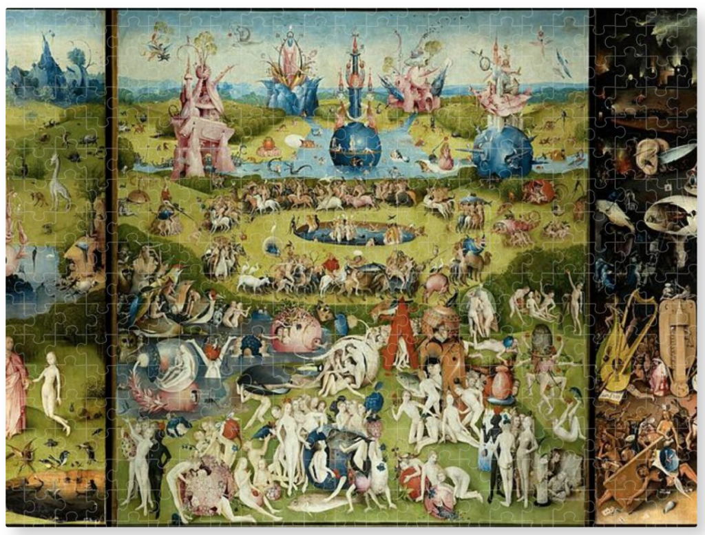 Puzzle of The Garden of Earthly Delights by Hieronymus Bosch. Courtesy of Fine Art America.