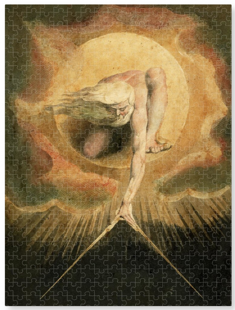Puzzle of Ancient of Days by William Blake. Courtesy of Fine Art America.