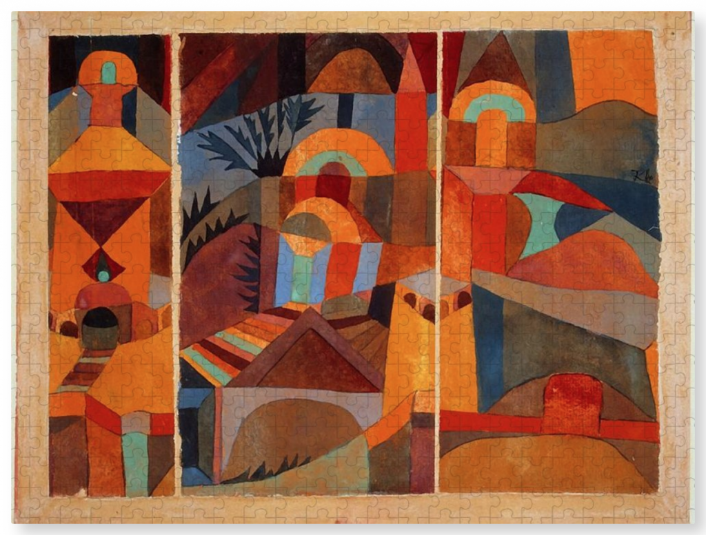 Puzzle of Temple Gardens by Paul Klee. Courtesy of Fine Art America.