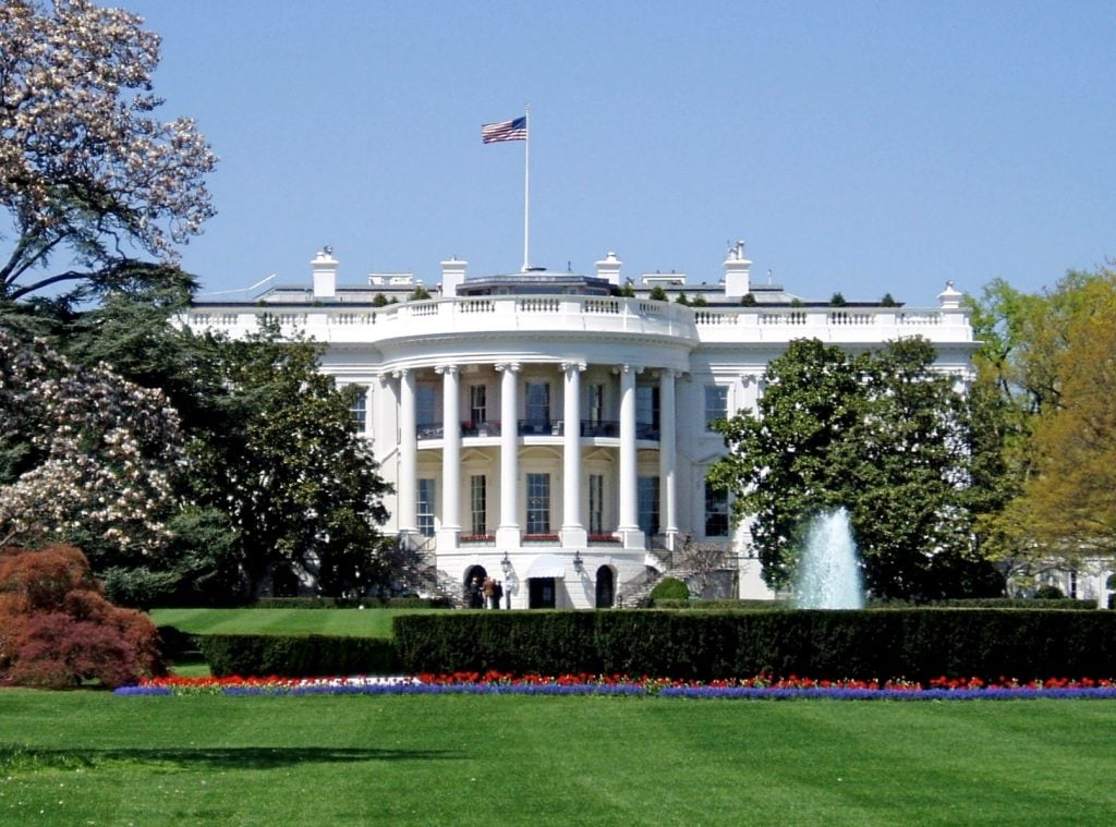 The White House. Photo by Matt H. Wade at Wikipedia, Creative Commons Attribution-Share Alike 3.0 Unported license.