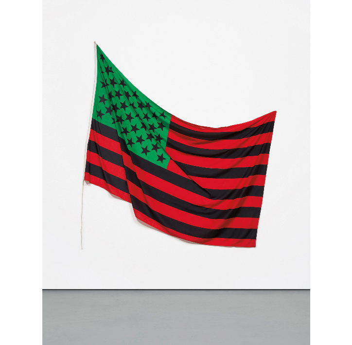 David Hammons, <i>African-American Flag</i> (1990). Edition of 5. Courtesy of Phillips.