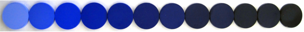 YInMn Blue pigment. Photo courtesy of Oregon State University.