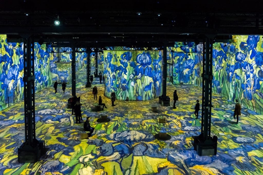 Culturespaces' Van Gogh display, pictured here, will go up against Immersive Van Gogh and Grande Experiences' Van Gogh in 2021. Photo by Eric Spiller, courtesy Culturespaces.