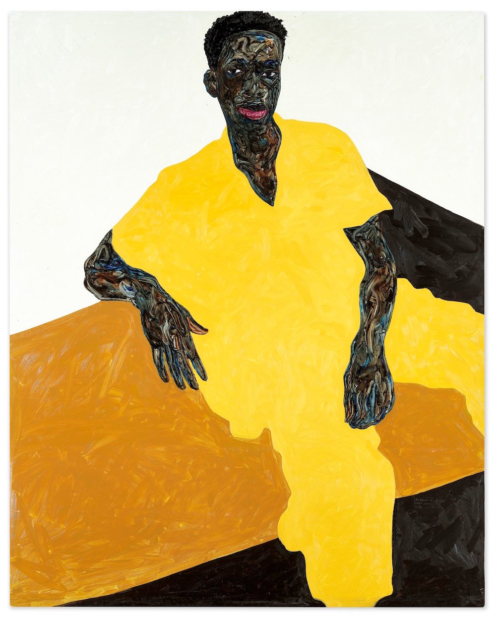 Amoako Boafo, Baba Diop (2019). Image courtesy Christie's.