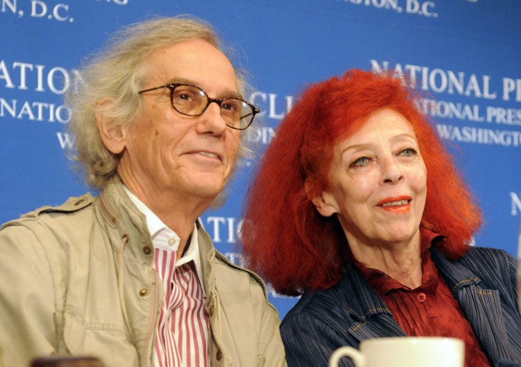 Christo and Jeanne-Claude (Photo by Stephen J. Boitano/LightRocket via Getty Images)