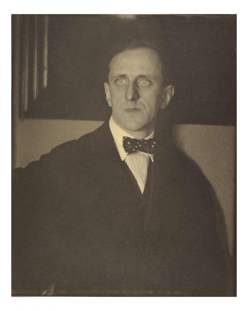 An image of Marsden Hartley taken by Alfred Stieglitz (circa 1915) Photo by Sepia Times/Universal Images Group via Getty Images.