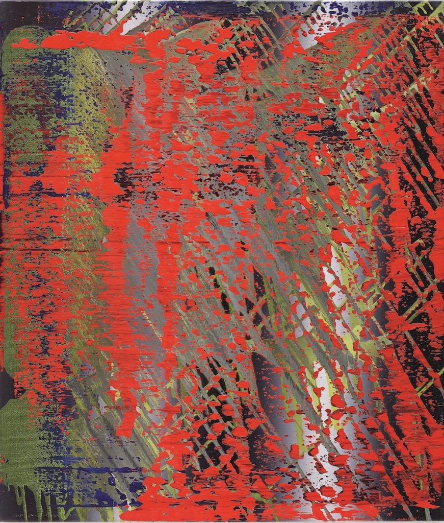 Gerhard Richter, Abstraktes Bild (682-4) (1988). Image courtesy Phillips and Poly Auction.