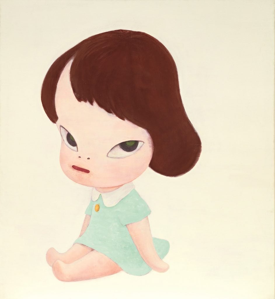 Yoshitomo Nara, Hothouse Doll (1995). Image courtesy Phillips and Poly Auction, Hong Kong.