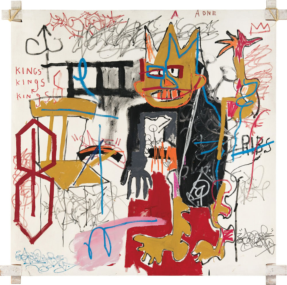 Jean-Michel Basquiat, Portrait of A-One A.K.A. King (1982). Image courtesy Phillips.