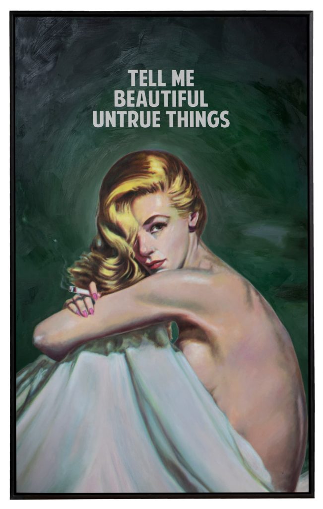 The Connor Brothers, <i>Tell Me Beautiful Untrue Things Green</i> (2018). Courtesy of Maddox Gallery.