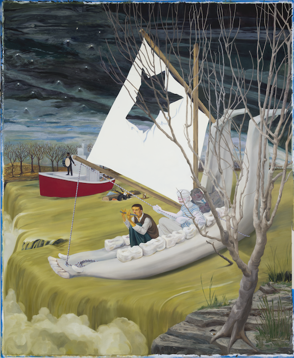 Nicole Eisenman, Heading Down River on the USS J-Bone of an Ass, (2017)Courtesy the Ovitz Family Collection, Los Angeles.