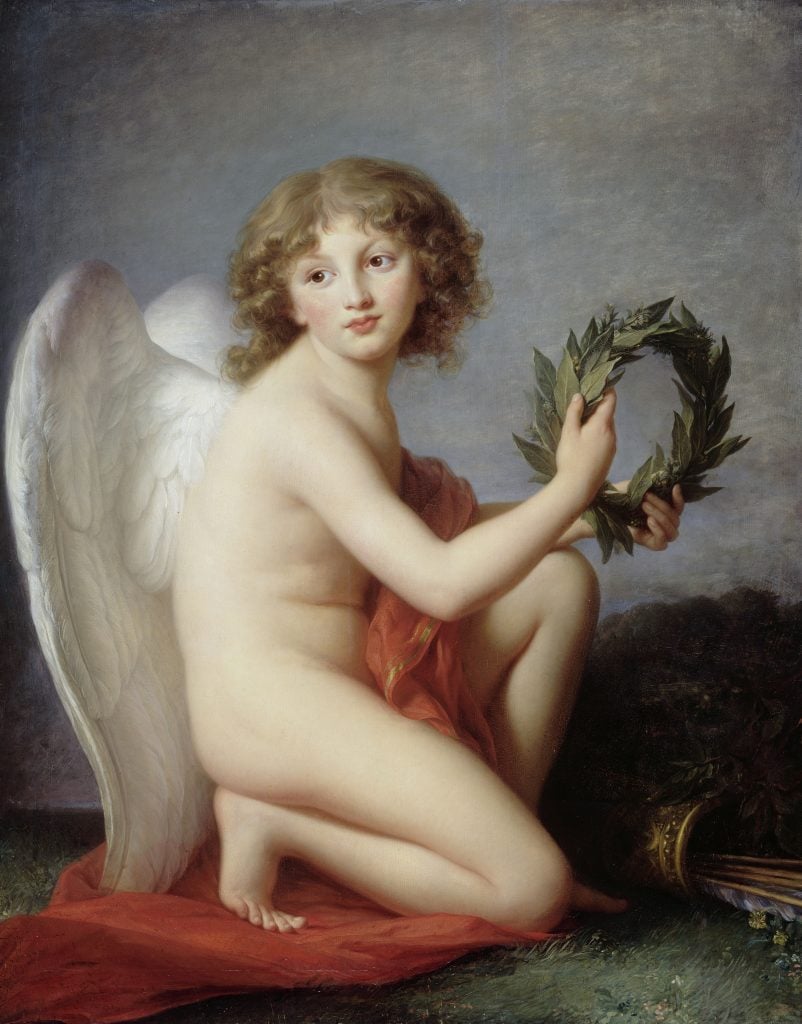 Élisabeth Vigée-Lebrun's Prince Heinrich Lubomirski as the Genius of Fame (1787–88). Acquired in 1874 from the Gallery. Fr. Heim, Paris. Photo: Jörg P. Anders.
