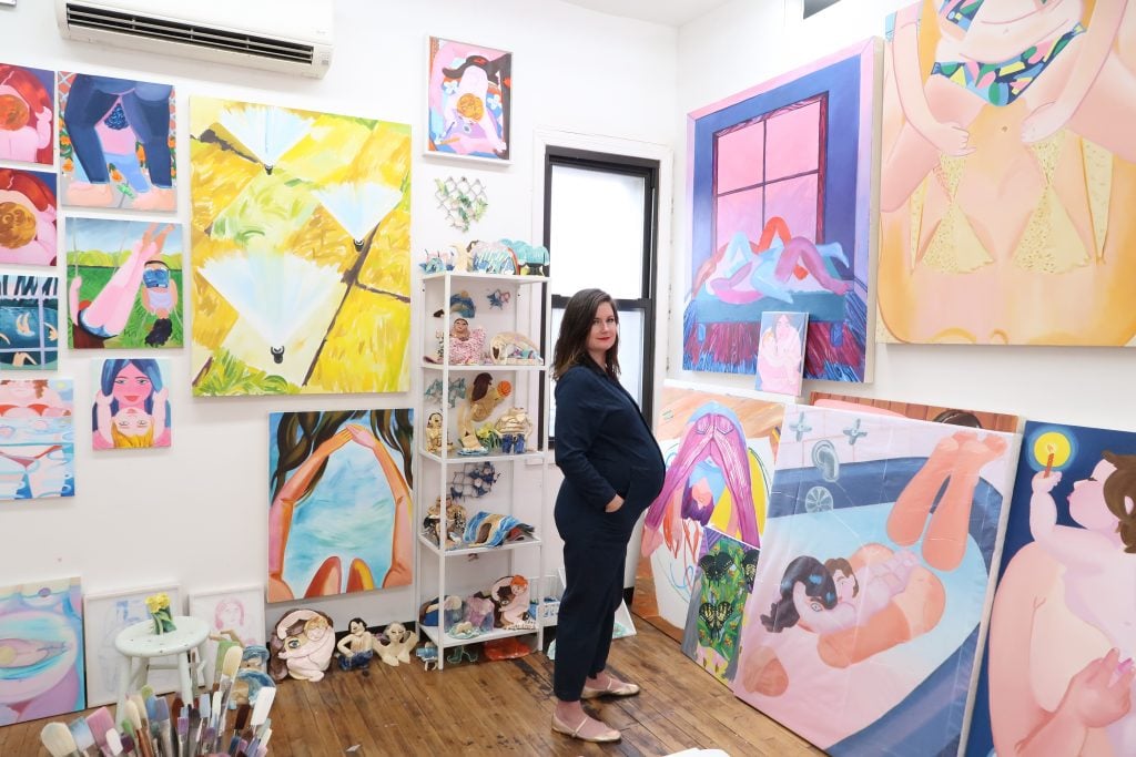 Madeline Donahue in her studio. Photo courtesy of Madeline Donahue.