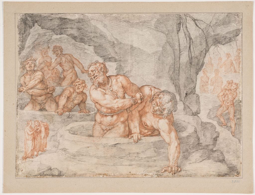 Federico Zuccari, Inferno, Canti XXXI-XXXII. Courtesy of the Uffizi Gallery.