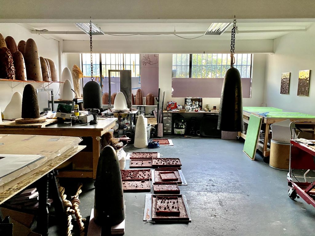 A look inside Davina Semo's studio. Courtesy of the artist.