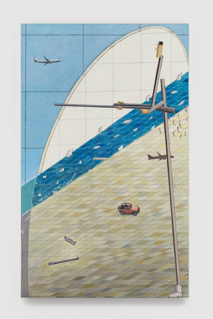  Mernet Larsen, <i>Beach (after El Lissitzky)</i>, (2020). Courtesy of the artist and James Cohan Gallery.
