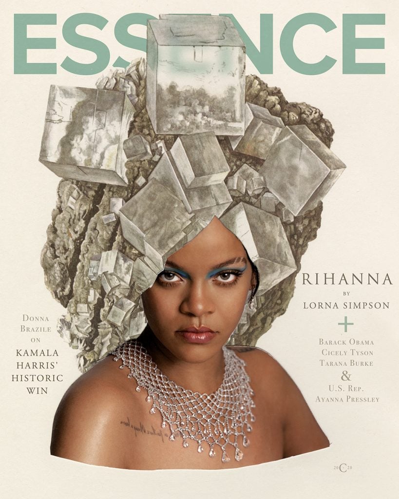 Rihanna by Lorna Simpson for Essence Magazine 2020.